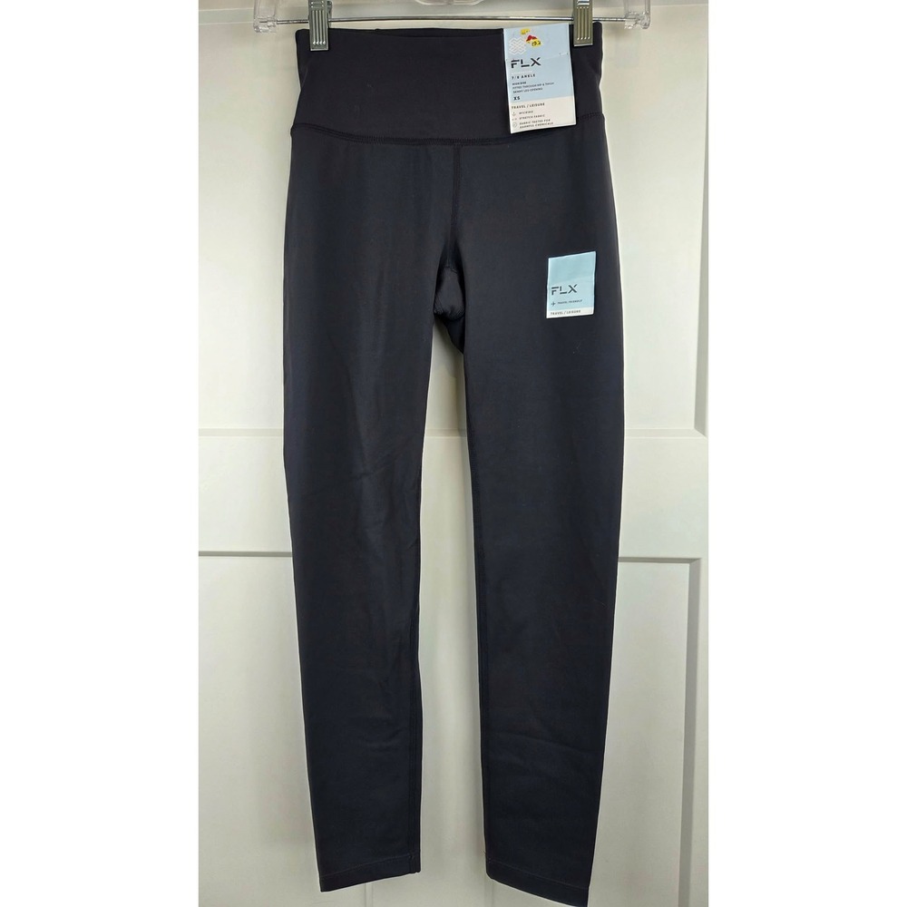 NWT FLX Affirmation 7/8 Ankle High Rise Skinny Leggings Dark Purple Size‎ XS